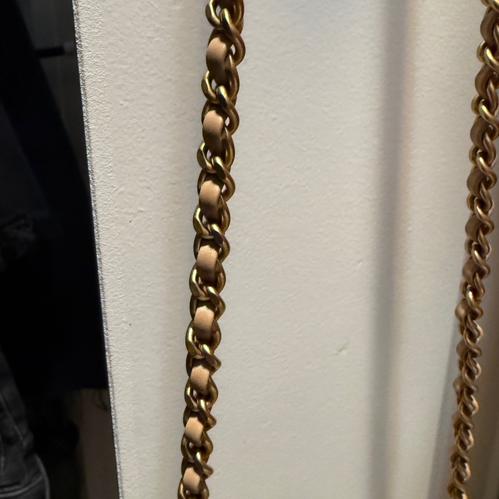 Chanel Braided Raffia & Gold Tone Metal Mini Shopping Bag - Picture 8 of 9
